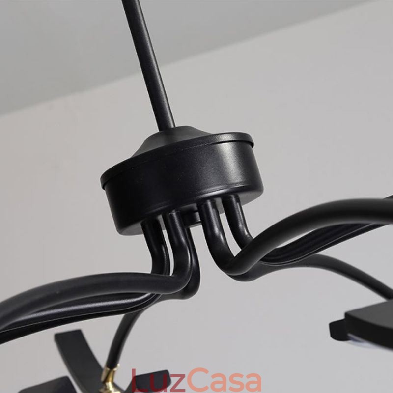 Luz pendente minimalista transformável luz de teto