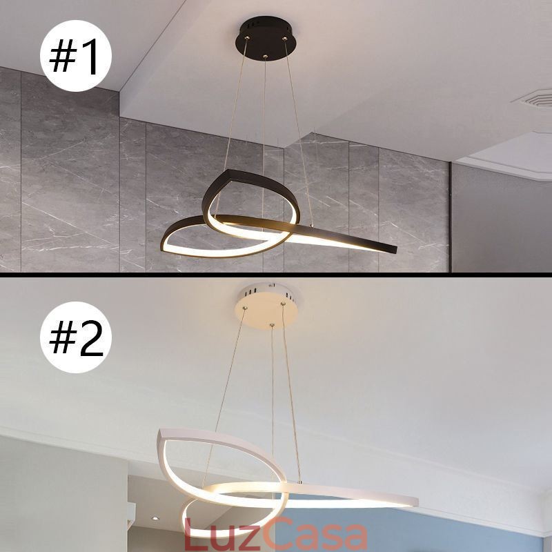 Luminária pendente minimalista Clover Ceiling Light