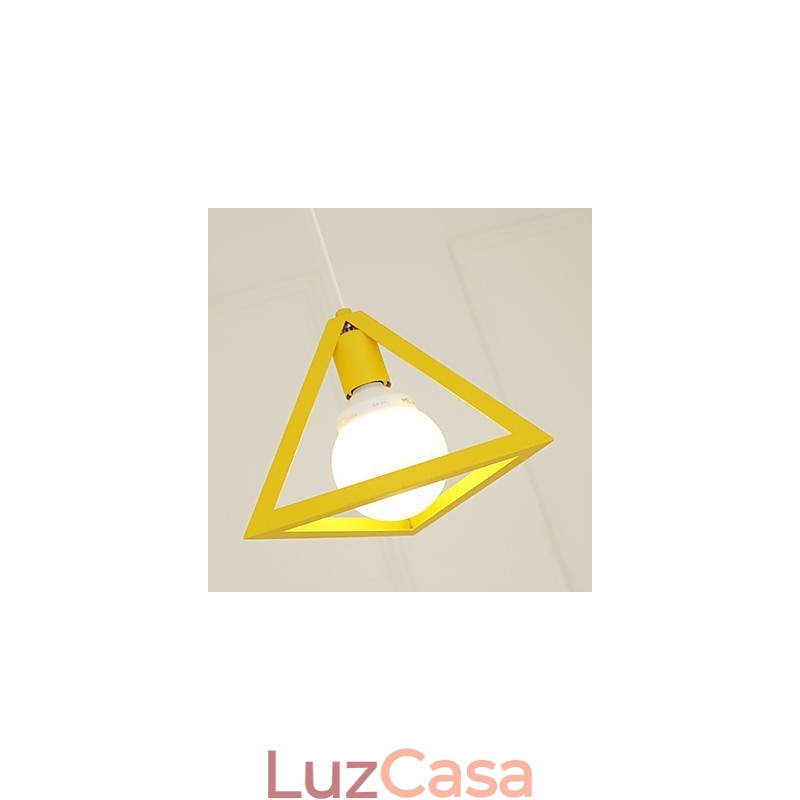 Lustre de metal com pintura estilo mini lanterna
