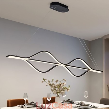 Luminária de teto minimalista pendente Wave Light Luminária de teto minimalista pendente Wave Light