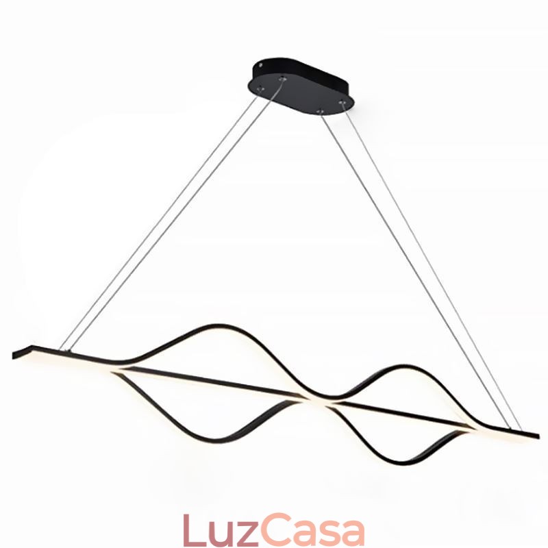 Luminária de teto minimalista pendente Wave Light
