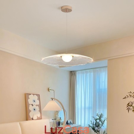 Luminária pendente de acrílico com flor de panela para teto Luminária pendente de acrílico com flor de panela para teto