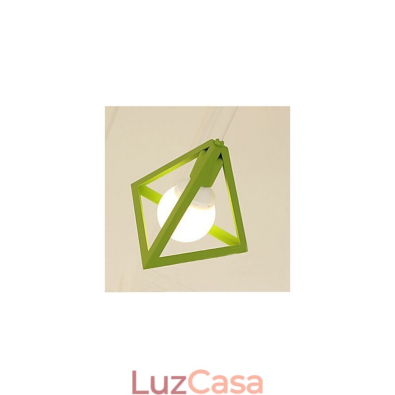 Lustre de metal com pintura estilo mini lanterna