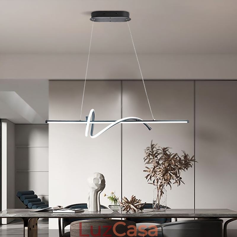 Pendente Minimalista Curto Envoltório Luz de Teto
