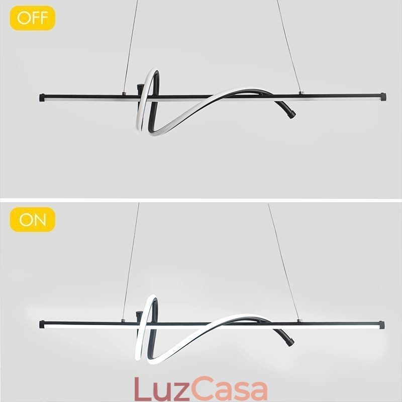 Pendente Minimalista Curto Envoltório Luz de Teto