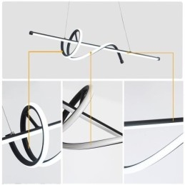 Pendente Minimalista Curto Envoltório Luz de Teto