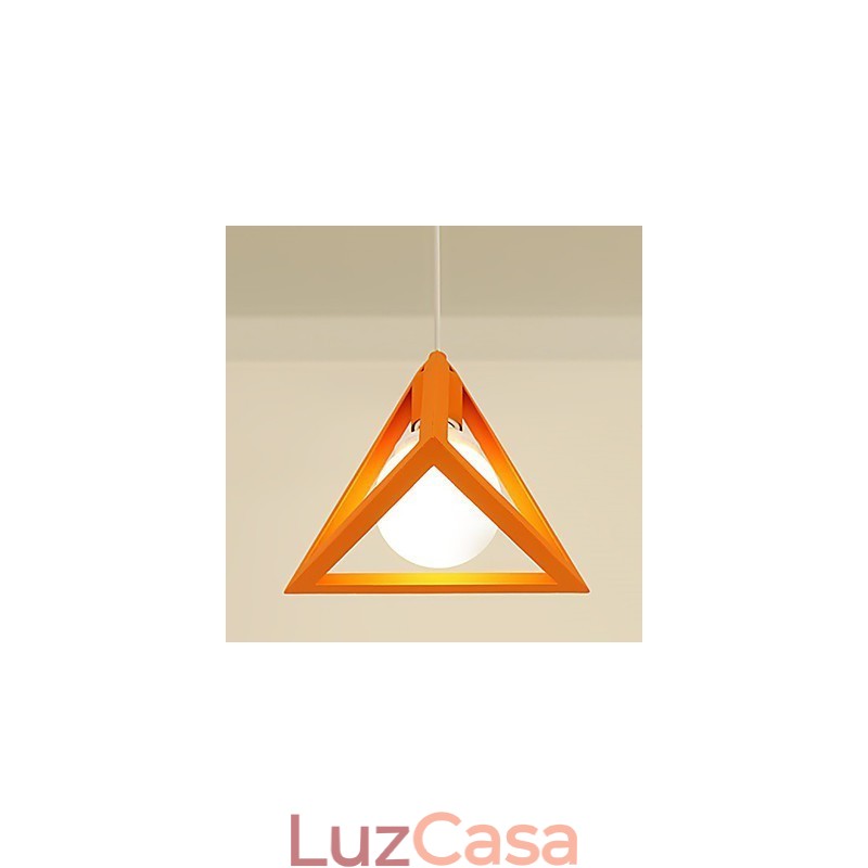 Lustre de metal com pintura estilo mini lanterna