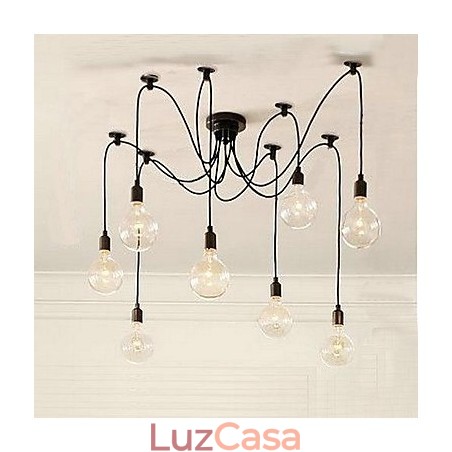 Lustre de bulbo estilo rural contraído da América do Norte