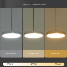 Luminária de teto com três cabeças, luminária pendente