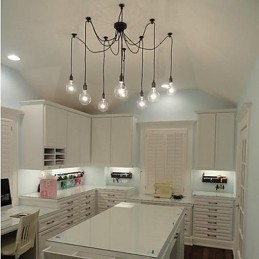 Lustre de bulbo estilo rural contraído da América do Norte