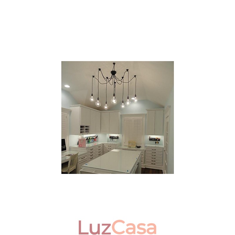 Lustre de bulbo estilo rural contraído da América do Norte