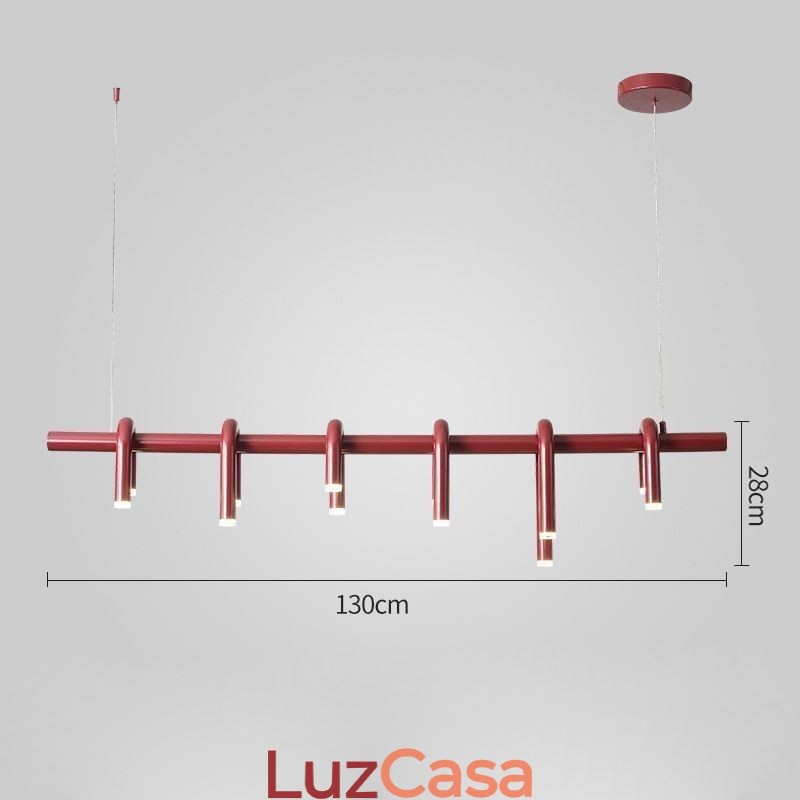 Luminária pendente em forma de U Luminária pendente decorativa