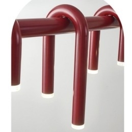 Luminária pendente em forma de U Luminária pendente decorativa