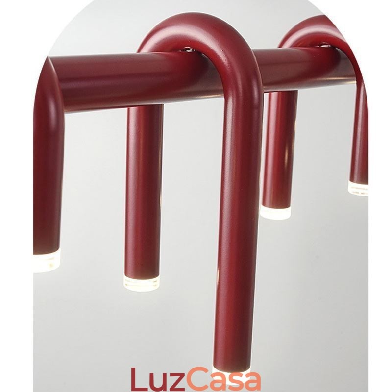 Luminária pendente em forma de U Luminária pendente decorativa
