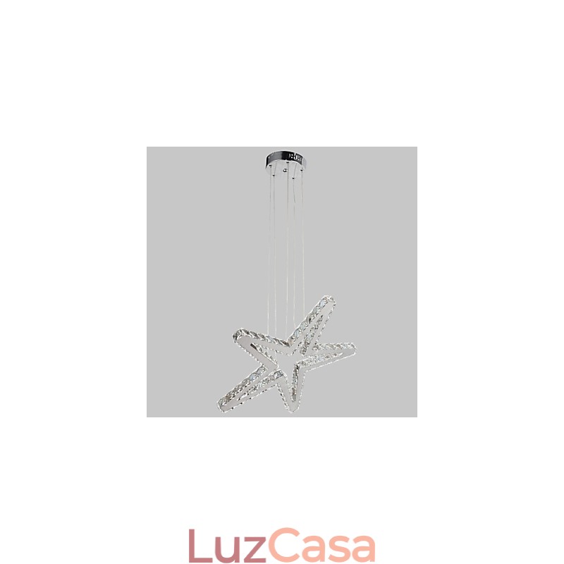 Lustre de Metal Cromado Clássico Tradicional