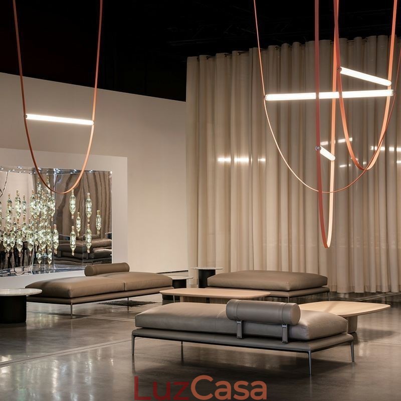 Luminária pendente europeia estilo wabi sabi cinto luz decorativa