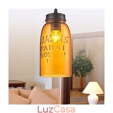 Pendente 1 Luz Estilo Itália Transparente Galvanoplastia Pendente 1 Luz Estilo Itália Transparente Galvanoplastia