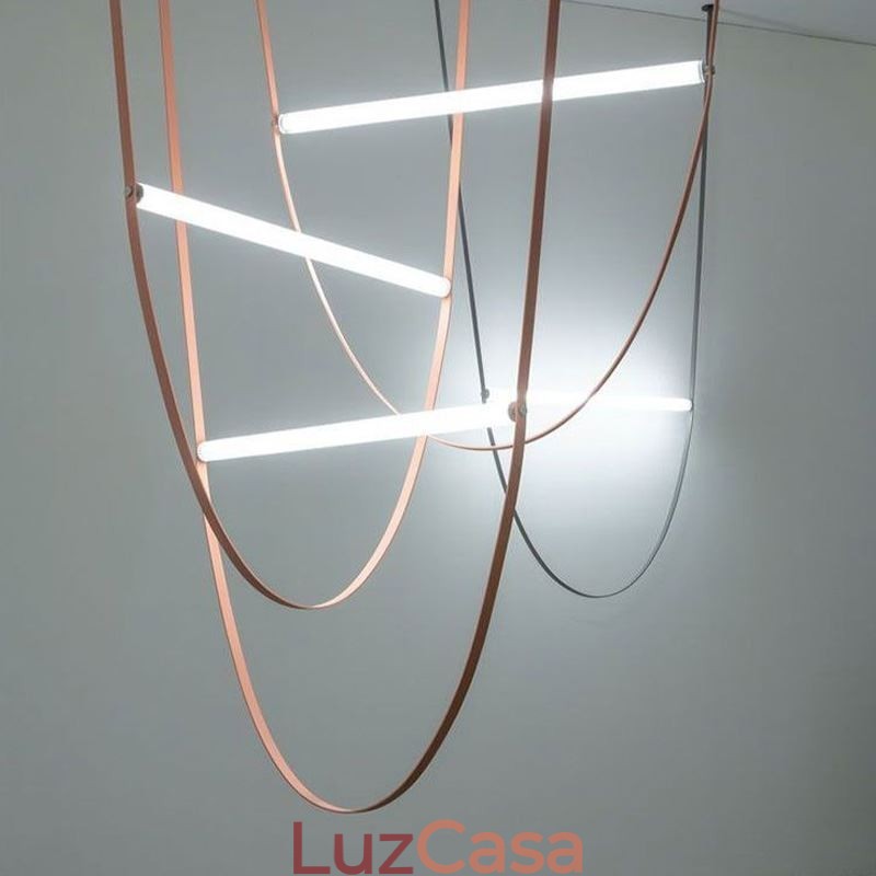 Luminária pendente europeia estilo wabi sabi cinto luz decorativa