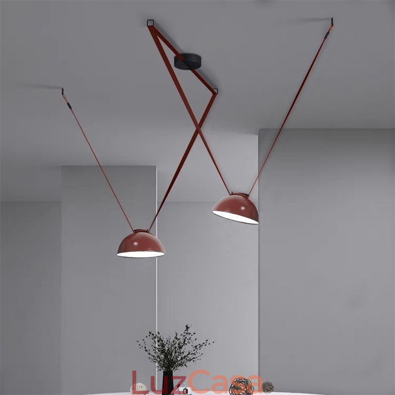 Luminária pendente de cinto estilo europeu simples wabi sabi luminária de teto de cinto