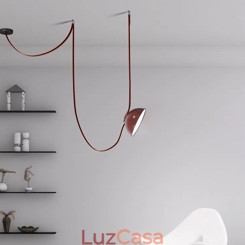 Luminária pendente de cinto estilo europeu simples wabi sabi luminária de teto de cinto
