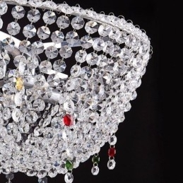 Luminária pendente de cristal moderna Luminária de teto de luxo
