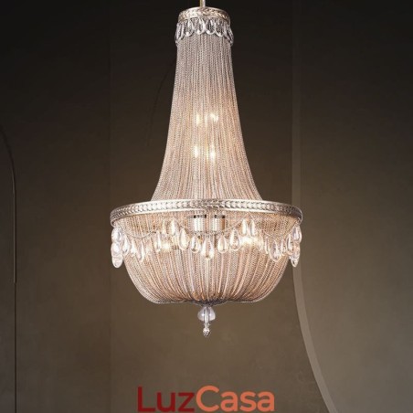 Pendente de borla retrô americano duplex alumínio corrente luz de teto Pendente de borla retrô americano duplex alumínio corrente luz de teto