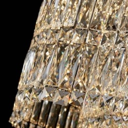 Luminária pendente de cristal longa, decoração de luxo, luz de teto