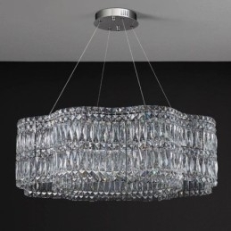 Luminária de teto de cristal moderna e simples para decoração