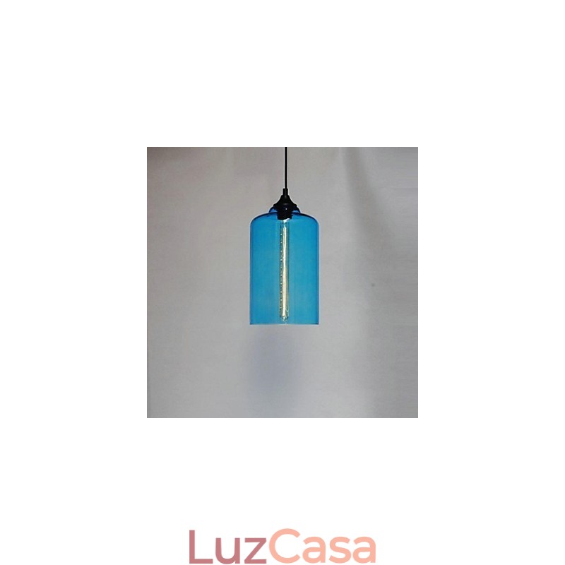 Garrafa Design Pendente 1 Luz Conciso Ferro Pintura