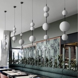 Luminária pendente moderna minimalista Magic Beans Molecule Ceiling Light