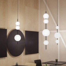 Luminária pendente moderna minimalista Magic Beans Molecule Ceiling Light