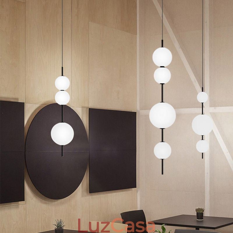Luminária pendente moderna minimalista Magic Beans Molecule Ceiling Light