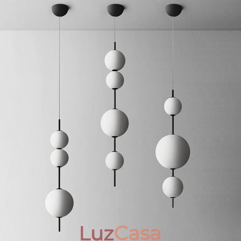 Luminária pendente moderna minimalista Magic Beans Molecule Ceiling Light