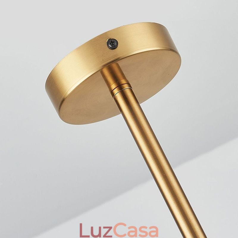 Luminária pendente moderna minimalista em ferro forjado com vidro lava, luminária de teto