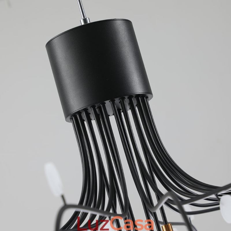 Luminária pendente nórdica criativa natural branca para teto 30 luzes