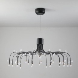 Luminária pendente nórdica criativa natural branca para teto 30 luzes