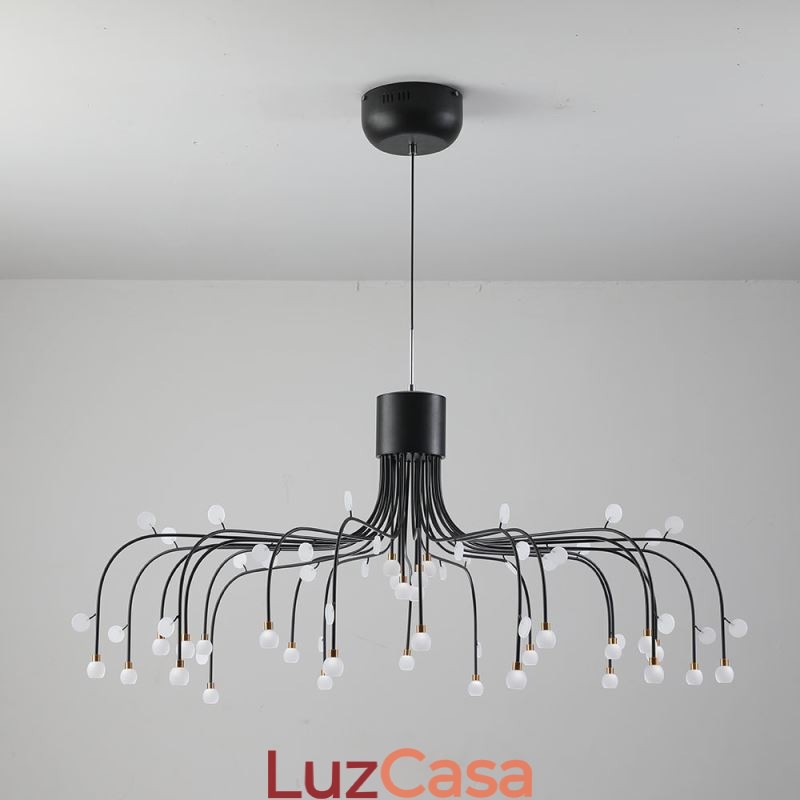 Luminária pendente nórdica criativa natural branca para teto 30 luzes