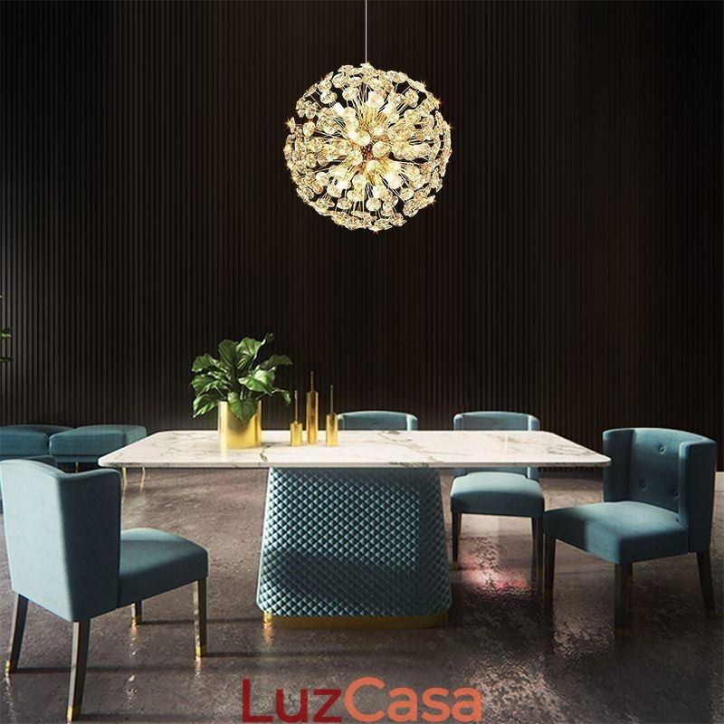Luminária de teto moderna minimalista, ferro galvanizado, luminária pendente tipo girassol