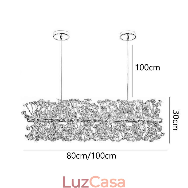 Luminária pendente galvanizada tira girassol ferro forjado luz de teto