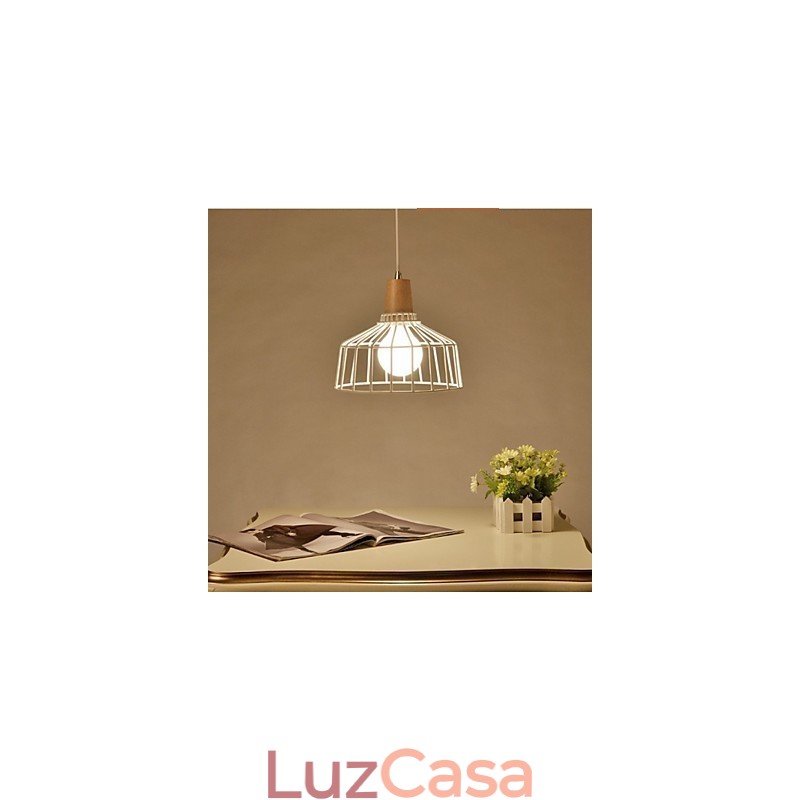 Iluminação de lustre de metal simples