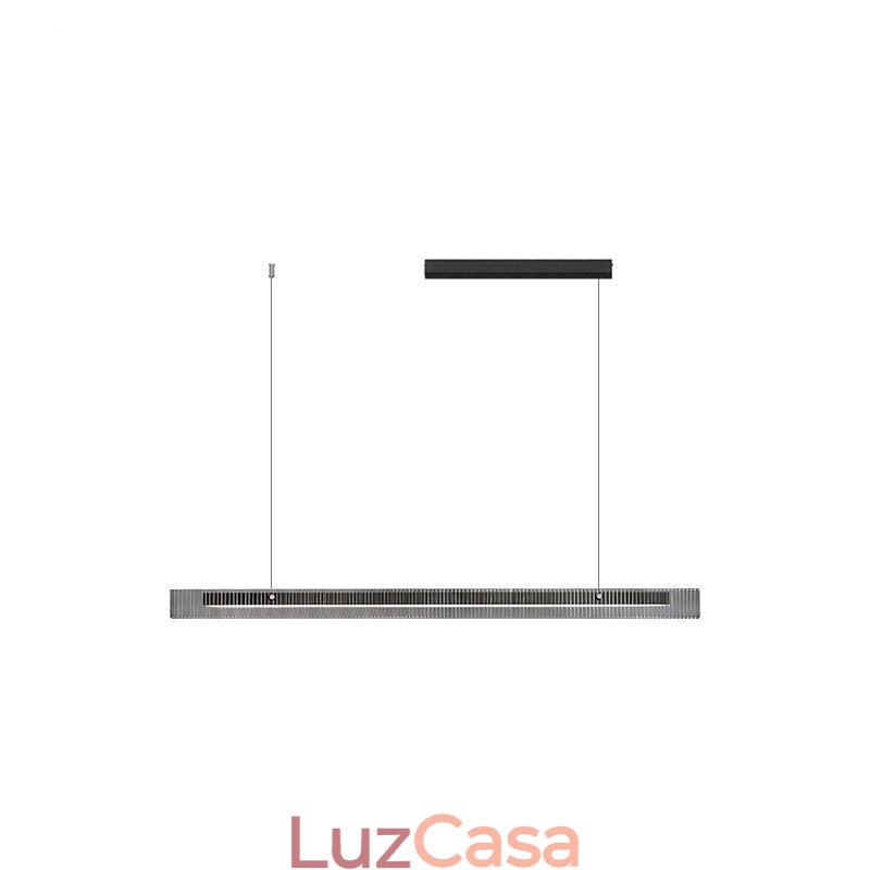 Luminária pendente 100 cm de vidro, luz de teto, regulável, com controle remoto