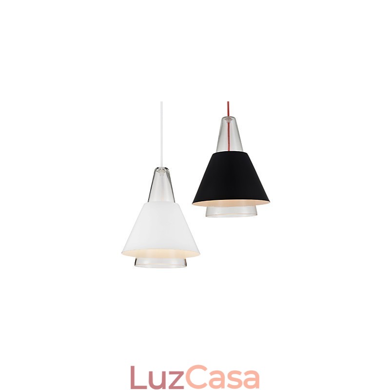 Lustre de vidro com pintura contemporânea moderna