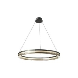 Pendente de luz 60 80 cm Círculo Vidro Teto Lâmpadas Tricromáticas Escurecimento