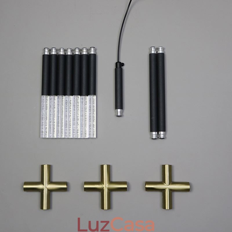 Luminária pendente Splicing Branco quente Luz de teto criativa DIY Lâmpada de combinação