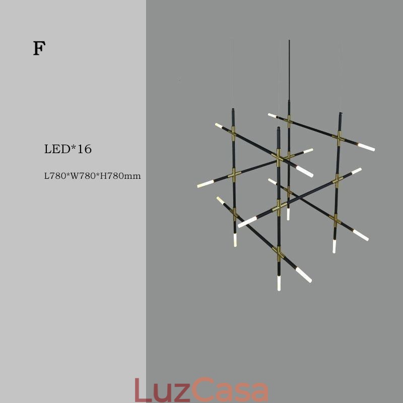 Luminária pendente Splicing Branco quente Luz de teto criativa DIY Lâmpada de combinação