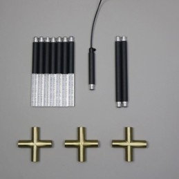 Luminária pendente simples, emenda criativa, luz de teto branca quente, lâmpada de combinação faça você mesmo