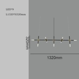 Luminária pendente simples, emenda criativa, luz de teto branca quente, lâmpada de combinação faça você mesmo