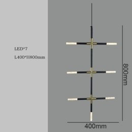 Luminária pendente simples, emenda criativa, luz de teto branca quente, lâmpada de combinação faça você mesmo
