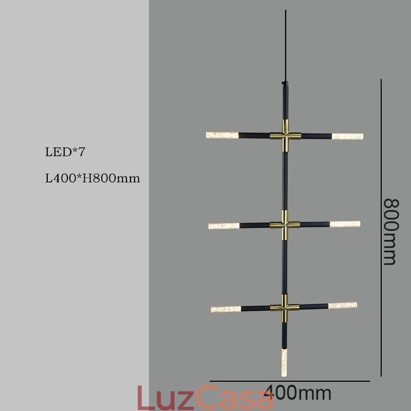 Luminária pendente simples, emenda criativa, luz de teto branca quente, lâmpada de combinação faça você mesmo