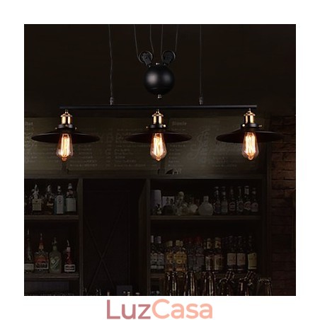 Lustre de metal estilo mini contemporâneo moderno